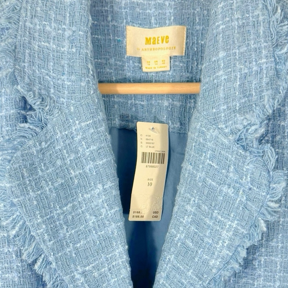 Maeve Sleeveless Tweed Blazer Mini Dress 10 - Picture 9 of 11